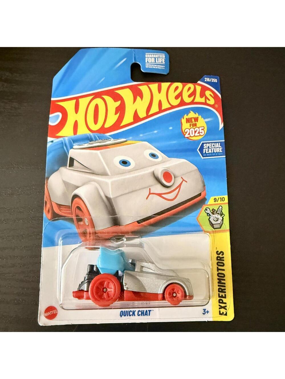 Adorable Hot Wheels Quick Chat #216 Silver Experimotors 9/10 NEW 2026
